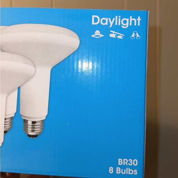 Great Value LED Light Bulb,BR30 Floodlight Lamp E26 Med Base,Dimmable,Daylight,8 - Picture 5 of 10